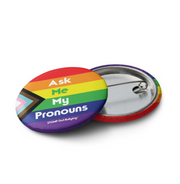 Pride & Pronouns! Set of 5 pin buttons