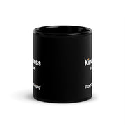 Kindness is Free - Black Glossy Mug
