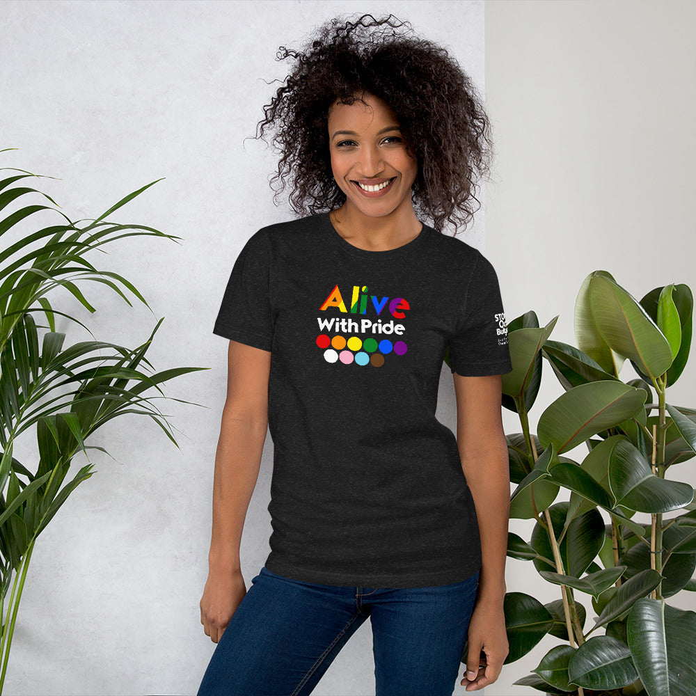 Alive With Pride 2023 - Black Unisex T-Shirt
