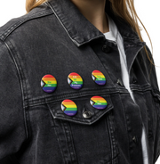 Pride & Pronouns! Set of 5 pin buttons