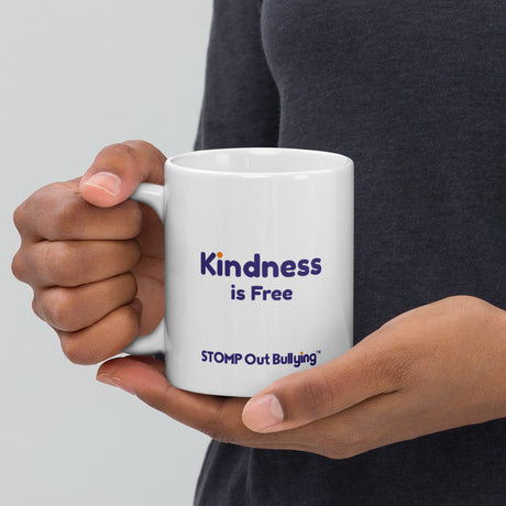 Kindness is Free white glossy mug